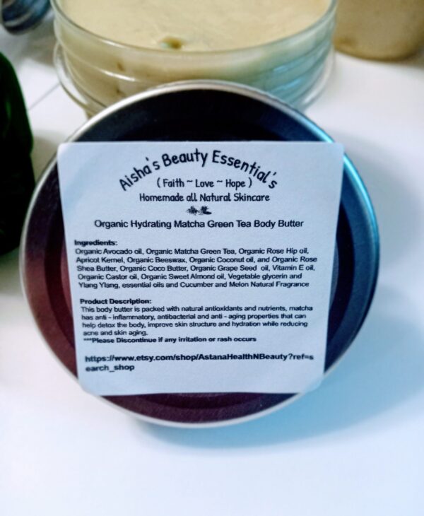 Organic Hydrating Matcha Green Tea Body Butter